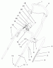 Toro 38432 (3000) - CCR 3000 Snowthrower, 1999 (9900001-9999999) Listas de piezas de repuesto y dibujos HANDLE ASSEMBLY