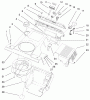 Toro 38432 (3000) - CCR 3000 Snowthrower, 1999 (9900001-9999999) Listas de piezas de repuesto y dibujos SHROUD ASSEMBLY