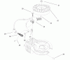 Toro 38436 (3000) - CCR 3000 Snowthrower, 1997 (7900001-7999999) Listas de piezas de repuesto y dibujos ENGINE ASSEMBLY MODEL NO. 47PT6-5 #2