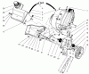 Toro 38436 (3000) - CCR 3000 Snowthrower, 1997 (7900001-7999999) Listas de piezas de repuesto y dibujos ENGINE & MAIN FRAME ASSEMBLY