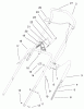 Toro 38440 (3650) - CCR 3650 Snowthrower, 2000 (200000001-200014063) Listas de piezas de repuesto y dibujos HANDLE ASSEMBLY