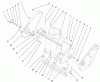 Toro 38439 (3600) - CCR 3600 Snowthrower, 2000 (200003007-200999999) Listas de piezas de repuesto y dibujos HOUSINGAND SIDE PLATE ASSEMBLY
