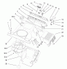Toro 38439 (3600) - CCR 3600 Snowthrower, 2000 (200003007-200999999) Listas de piezas de repuesto y dibujos UPPER SHROUD AND CONTROL PANEL ASSEMBLY