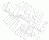 Toro 38440 (3650) - CCR 3650 Snowthrower, 2001 (210000001-210999999) Listas de piezas de repuesto y dibujos HOUSING AND SIDE PLATE ASSEMBLY