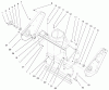 Toro 38441 (3650) - CCR 3650 Snowthrower, 2000 (200000001-200999999) Listas de piezas de repuesto y dibujos HOUSING AND SIDE PLATE ASSEMBLY