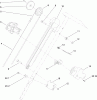 Toro 38458 (621 QZR) - Power Clear 621 QZR Snowthrower, 2012 (312000001-312999999) Listas de piezas de repuesto y dibujos HANDLE CHUTE CONTROL ASSEMBLY