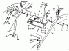Toro 38505 (624) - 624 Power Shift Snowthrower, 1988 (8000001-8999999) Listas de piezas de repuesto y dibujos HANDLE ASSEMBLY