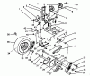 Toro 38505 (624) - 624 Power Shift Snowthrower, 1988 (8000001-8999999) Listas de piezas de repuesto y dibujos TRACTION DRIVE ASSEMBLY