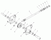 Toro 38505 (624) - 624 Power Shift Snowthrower, 1990 (0000001-0999999) Listas de piezas de repuesto y dibujos 24" AUGER GEARCASE ASSEMBLY NO. 66-8020
