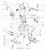 Toro 38500 (624) - 624 Power Shift Snowthrower, 1989 (9000001-9999999) Listas de piezas de repuesto y dibujos TRACTION LINKAGE ASSEMBLY