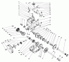 Toro 38505 (624) - 624 Power Shift Snowthrower, 1989 (9000001-9999999) Listas de piezas de repuesto y dibujos TRANSMISSION ASSEMBLY NO. 66-8030