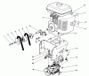 Toro 38505 (624) - 624 Power Shift Snowthrower, 1991 (1000001-1999999) Listas de piezas de repuesto y dibujos ENGINE ASSEMBLY