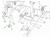 Toro 38505 (624) - 624 Power Shift Snowthrower, 1991 (1000001-1999999) Listas de piezas de repuesto y dibujos HANDLE ASSEMBLY