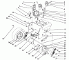 Toro 38505 (624) - 624 Power Shift Snowthrower, 1991 (1000001-1999999) Listas de piezas de repuesto y dibujos TRACTION DRIVE ASSEMBLY