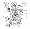 Toro 38513 (624) - 624 Power Shift Snowthrower, 1988 (8000001-8999999) Listas de piezas de repuesto y dibujos TRACTION LINKAGE ASSEMBLY