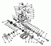 Toro 38510 (624) - 624 Power Shift Snowthrower, 1988 (8000001-8999999) Listas de piezas de repuesto y dibujos TRANSMISSION ASSEMBLY NO. 62-0190
