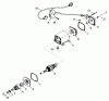 Toro 38510 (624) - 624 Power Shift Snowthrower, 1989 (9000001-9999999) Listas de piezas de repuesto y dibujos ELECTRIC STARTER MOTOR KIT NO. 38-7590 (OPTIONAL)