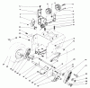 Toro 38510 (624) - 624 Power Shift Snowthrower, 1989 (9000001-9999999) Listas de piezas de repuesto y dibujos TRACTION DRIVE ASSEMBLY