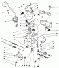 Toro 38510 (624) - 624 Power Shift Snowthrower, 1989 (9000001-9999999) Listas de piezas de repuesto y dibujos TRACTION LINKAGE ASSEMBLY