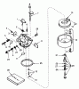 Toro 38510 (624) - 624 Power Shift Snowthrower, 1990 (0000001-0999999) Listas de piezas de repuesto y dibujos CARBURETOR TECUMSEH NO. 632379A