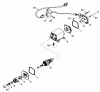 Toro 38513 (624) - 624 Power Shift Snowthrower, 1991 (SN 1000001-9999999) Listas de piezas de repuesto y dibujos ELECTRIC STARTER MOTOR KIT NO. 38-7590 (OPTIONAL)