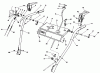 Toro 38510 (624) - 624 Power Shift Snowthrower, 1991 (1000001-1999999) Listas de piezas de repuesto y dibujos HANDLE ASSEMBLY