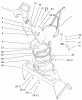 Toro 38515 (2450) - CCR 2450 GTS Snowthrower, 2002 (220000001-220999999) Listas de piezas de repuesto y dibujos CHUTE ASSEMBLY