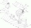 Toro 38515 (2450) - CCR 2450 GTS Snowthrower, 2004 (240000001-240999999) Listas de piezas de repuesto y dibujos ENGINE AND FRAME ASSEMBLY