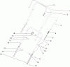 Toro 38515 (2450) - CCR 2450 GTS Snowthrower, 2004 (240000001-240999999) Listas de piezas de repuesto y dibujos HANDLE ASSEMBLY