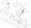 Toro 38515 (2450) - CCR 2450 GTS Snowthrower, 2005 (250000001-250999999) Listas de piezas de repuesto y dibujos ENGINE AND FRAME ASSEMBLY