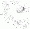 Toro 38515 (2450) - CCR 2450 GTS Snowthrower, 2008 (280000001-280999999) Listas de piezas de repuesto y dibujos ENGINE, GAS TANK AND FRAME ASSEMBLY