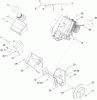 Toro 38515 (2450) - CCR 2450 GTS Snowthrower, 2010 (310000001-310006876) Listas de piezas de repuesto y dibujos ENGINE, FUEL TANK AND FRAME ASSEMBLY