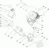Toro 38516 (2450) - CCR 2450 GTS Snowthrower, 2006 (260010001-260999999) Listas de piezas de repuesto y dibujos ENGINE AND FRAME ASSEMBLY