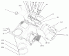 Toro 38518 (3650) - CCR 3650 GTS Snowthrower, 2004 (240000001-240999999) Listas de piezas de repuesto y dibujos UPPER SHROUD AND CONTROL PANEL ASSEMBLY