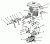 Toro 38525 (724) - 724 Power Shift Snowthrower, 1988 (8000001-8999999) Listas de piezas de repuesto y dibujos ENGINE ASSEMBLY