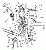 Toro 38525 (724) - 724 Power Shift Snowthrower, 1988 (8000001-8999999) Listas de piezas de repuesto y dibujos TRACTION LINKAGE ASSEMBLY