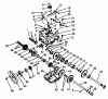 Toro 38525 (724) - 724 Power Shift Snowthrower, 1988 (8000001-8999999) Listas de piezas de repuesto y dibujos TRANSMISSION ASSEMBLY NO. 62-0190