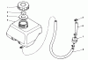Toro 58402 - 2 hp Edger, 1985 (5000001-5999999) Listas de piezas de repuesto y dibujos FUEL TANK ASSEMBLY