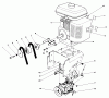Toro 38525 (724) - 724 Power Shift Snowthrower, 1989 (9000001-9999999) Listas de piezas de repuesto y dibujos ENGINE ASSEMBLY
