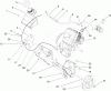 Toro 38536 (2450) - CCR 2450 GTS Snowthrower, 2004 (240000001-240999999) Listas de piezas de repuesto y dibujos ENGINE AND FRAME ASSEMBLY