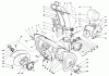 Toro 38543 (824) - 824 Power Shift Snowthrower, 1989 (9000001-9999999) Listas de piezas de repuesto y dibujos HOUSING & CHUTE ASSEMBLY