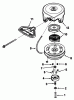 Toro 38543 (824) - 824 Power Shift Snowthrower, 1989 (9000001-9999999) Listas de piezas de repuesto y dibujos REWIND STARTER TECUMSEH NO. 590630