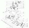 Toro 38543 (824) - 824 Power Shift Snowthrower, 1989 (9000001-9999999) Listas de piezas de repuesto y dibujos TRACTION DRIVE ASSEMBLY