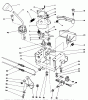 Toro 38543 (824) - 824 Power Shift Snowthrower, 1989 (9000001-9999999) Listas de piezas de repuesto y dibujos TRACTION LINKAGE ASSEMBLY