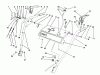 Toro 38540 (824) - 824 Power Shift Snowthrower, 1992 (2000001-2999999) Listas de piezas de repuesto y dibujos HANDLE ASSEMBLY