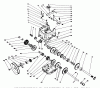 Toro 38540 (824) - 824 Power Shift Snowthrower, 1992 (2000001-2999999) Listas de piezas de repuesto y dibujos TRANSMISSION ASSEMBLY NO. 66-8030