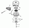 Toro 38540 (824) - 824 Power Shift Snowthrower, 1993 (3900001-3999999) Listas de piezas de repuesto y dibujos REWIND STARTER TECUMSEH NO. 590630