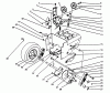 Toro 38543 (824) - 824 Power Shift Snowthrower, 1993 (3900001-3999999) Listas de piezas de repuesto y dibujos TRACTION DRIVE ASSEMBLY