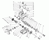 Toro 38543 (824) - 824 Power Shift Snowthrower, 1993 (3900001-3999999) Listas de piezas de repuesto y dibujos TRANSMISSION ASSEMBLY NO. 66-8030