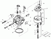 Toro 38543 (824) - 824 Power Shift Snowthrower, 1996 (6900001-6999999) Listas de piezas de repuesto y dibujos CARBURETOR TECUMSEH NO. 632334A